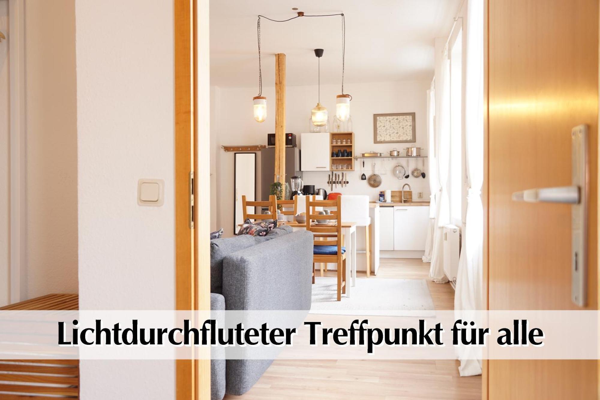 Apartamento Helles Altbau-Loft Mit Kingsize Bett, Smart-Tv, Etc Érfurt Exterior foto